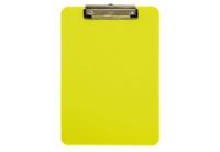 MAUL klemplaat Neon hard kunststof A4 staand geel transparant - thumbnail