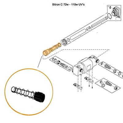 Oase Bitron C 72/110 Reinigingsrotor voor UVC-Ontkiemers - Eenvoudig en Duurzaam