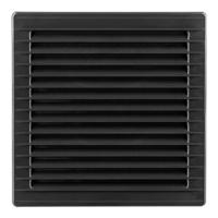 Ventilatierooster EDM 87730 Antraciet 17 x 17 cm Muggennet - thumbnail