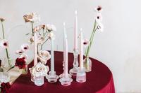 Dinerkaarsen Lichtroze Mat (10st) - thumbnail