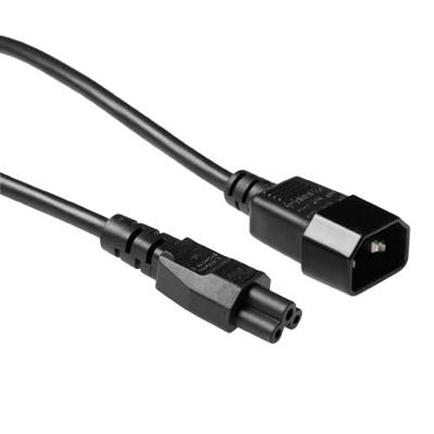 ACT AK5028 230V Stroomkabel C14/C5 Zwart - 2 meter