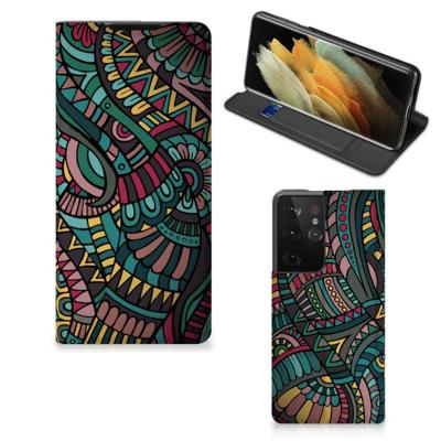 Samsung Galaxy S21 Ultra | Hoesje met Magneet | Aztec
