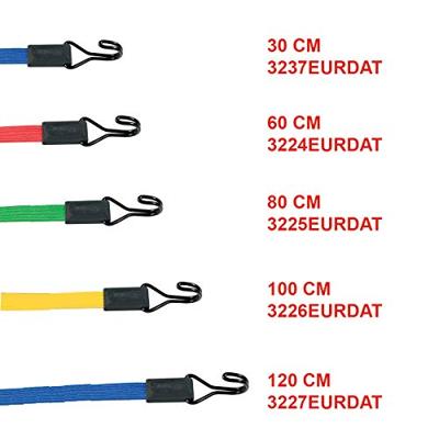 Masterlock Flat bungee 120cm - colour : dark bluedouble reverse hook - 3227EURDAT