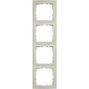 Berker S1 afdekraam 4 voudig creme glanzend