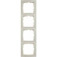 Berker S1 afdekraam 4 voudig creme glanzend - thumbnail