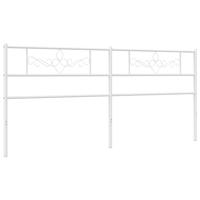 Hoofdbord 180 cm metaal wit - thumbnail
