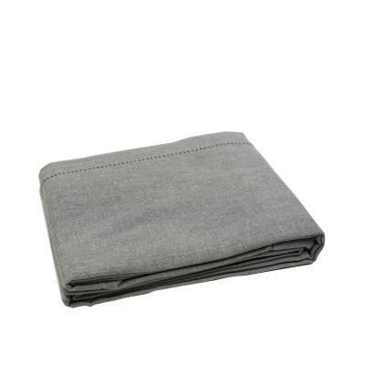 KOOK Tafelkleed 140/300 cm gemeleerd grijs