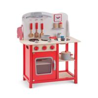 New Classic Toys houten Kinderkeuken Bon Appetit - Rood - thumbnail
