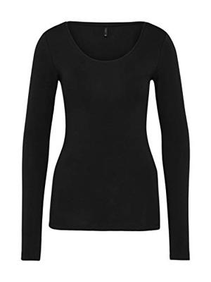 Only 15204712 Onllive Love L/s O-neck Top T-shirt Lange Mouw Black 15204712
