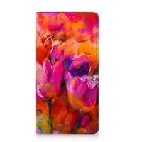 Bookcase Samsung Galaxy A54 Tulips - thumbnail