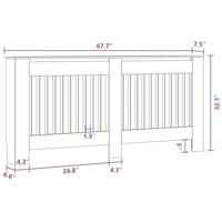 Radiatorombouw wit MDF 172 cm - thumbnail