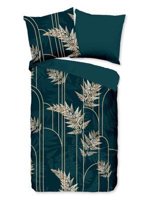 Pure Dekbedovertrek "gouden bladeren" - Groen - (135x200 cm) - Microfiber Pure Dekbedovertrek "gouden bladeren" - Groen - (135x200 cm) - Microfiber