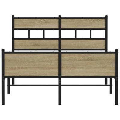 Bedframe zonder matras hout sonoma eikenkleurig 120x190 cm