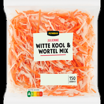 Jumbo Julienne Witte Kool & Wortel Mix 150 g Jumbo Julienne Witte Kool & Wortel Mix 150 g