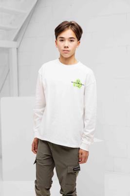 Black Bananas Action Figure Longsleeve T-Shirt Kids Wit - Maat 140 - Kleur: Wit | Soccerfanshop Black Bananas Action Figure Longsleeve T-Shirt Kids Wit - Maat 140 - Kleur: Wit | Soccerfanshop