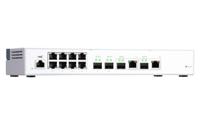 QNAP QSW-M408-2C QSW-M408-2C, 8 port 1Gbps, 2 port 10G SFP+/ NBASE-T Combo, 2 port 10G SFP+, web management switch - thumbnail