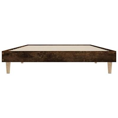 Bedframe zonder matras hout gerookt eikenkleurig 90x200 cm