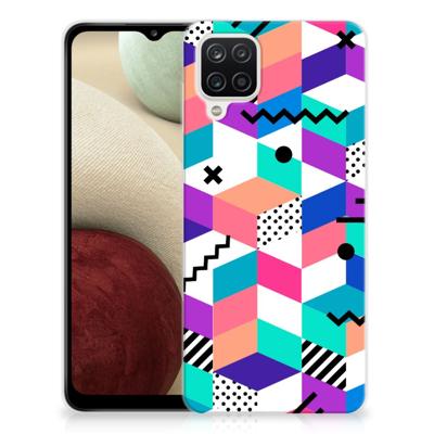 Samsung Galaxy A12 | TPU Hoesje | Blokken Kleurrijk