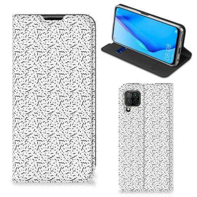 Huawei P40 Lite | Hoesje met Magneet | Stripes Dots