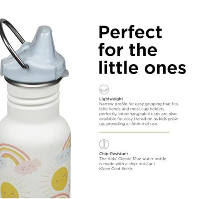 Klean Kanteen Kinder drinkfles met sippydop - rainbows - 355ml Klean Kanteen Kinder drinkfles met sippydop - rainbows - 355ml