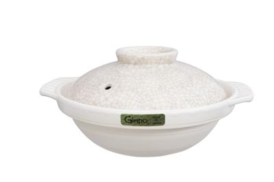 Witte Aardewerk Braadpan - Ginpo - 22cm Witte Aardewerk Braadpan - Ginpo - 22cm