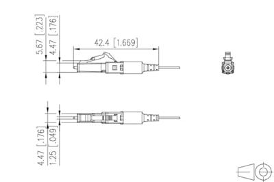 Metz Connect 1509QAJA002C-E OpDAT FAST™ Hybrid Kit LC AP OpDAT-connectorset Wit, Groen