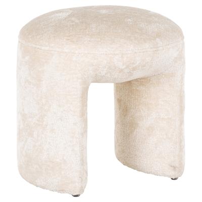 Richmond Hocker 'Fargo' Chenille, kleur Wit