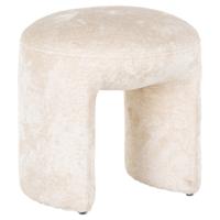 Richmond Hocker 'Fargo' Chenille, kleur Wit - thumbnail