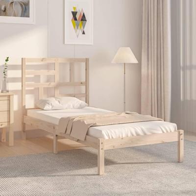 Bedframe massief hout 90x190 cm