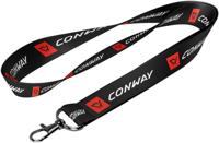 CONWAY sleutelband lanyard black - thumbnail