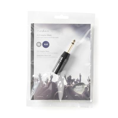 Nedis XLR-Adapter | XLR 3-Pins Male naar 6,35 mm Male | 1 stuks - COTP15942BK COTP15942BK