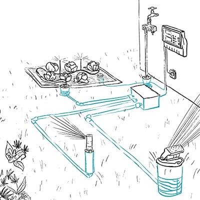 Verzonken zwenksproeier OS 140 Gardena - Gardena