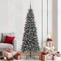 Kunstkerstboom met 300 LED Groen 210 cm PVC en Plastic en Staal - thumbnail