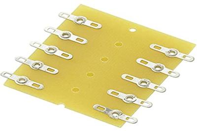 TRU COMPONENTS Soldeerlijst Dubbele rij Totaal aantal polen 10 Epoxide (l x b x h) 43 x 38 x 1.6 mm 1 stuk(s)