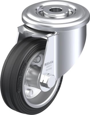 Blickle LER-VE 80R Zwenkwiel Wieldiameter: 80 mm Draagvermogen (max.): 50 kg 1 stuk(s) Blickle LER-VE 80R Zwenkwiel Wieldiameter: 80 mm Draagvermogen (max.): 50 kg 1 stuk(s)