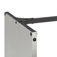 Brandhoutrek 40x30x80 cm roestvrij staal - thumbnail