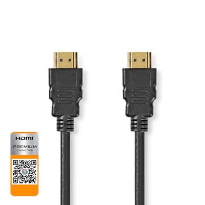 Premium High Speed HDMI-Kabel met Ethernet | HDMI Connector | HDMI Connector | 4K@60Hz | 18 Gbps | 0.50 m | Rond | PVC | Zwart