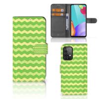 Samsung Galaxy A52 | Telefoon Hoesje | Waves Green - thumbnail