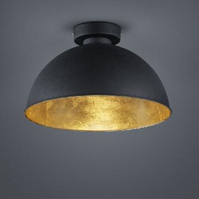 Trio Industrie PlafondlampJimmy 31cm zwart met antiek goud - R60121002