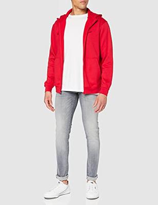 Clique 021034 Basic Hoody Full zip - Rood - XS