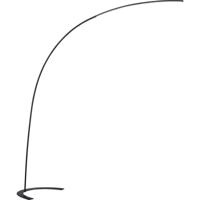 LED Vloerlamp 18W - Dimbaar - Warm Wit 3000K - Mat Zwart - Aluminium - thumbnail