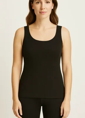 Dames thermo hemd - Singlet - Rib - Thermisch warm onderhemd met brede bandjes