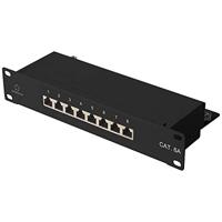 Renkforce RF-4870828 8 poorten Netwerkpatchpaneel 254 mm (10) CAT 6A 1 HE Ingericht - thumbnail