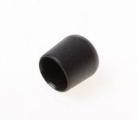 Omsteekdop rond pvc zwart 22mm - thumbnail
