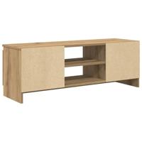Tv-meubel 102x30x36 cm bewerkt hout artisanaal eikenkleur - thumbnail