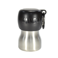 KONG H2O 255 ml rvs waterfles zwart - thumbnail