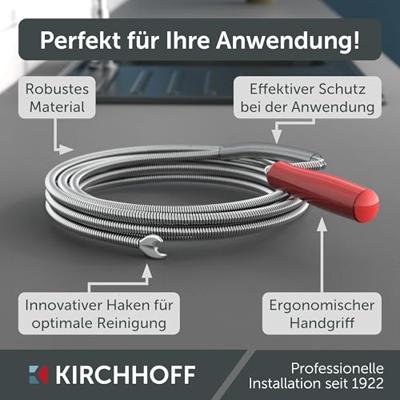 Kirchhoff Pijpreinigingsspiraal, 9 mm x 5 m - 99907120