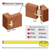 Ellen vingerbeschermingsprofiel - Finprotect Plus 5090 - 198cm - wit RAL9010 - thumbnail