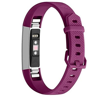 By Qubix - Compatible met Fitbit Alta HR siliconen bandje met gesp Maat: Large - Paars - Compatible fitbit bandje