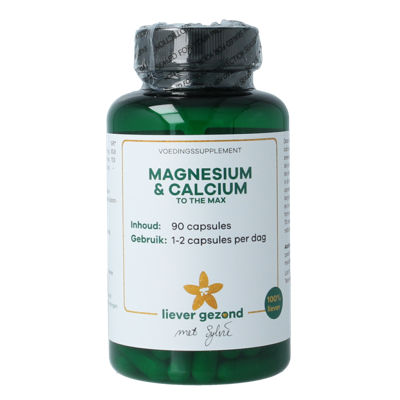 Liever Gezond Magne cal max magnesium en calcium to the max 90 Vegetarische capsules Liever Gezond Magne cal max magnesium en calcium to the max 90 Vegetarische capsules